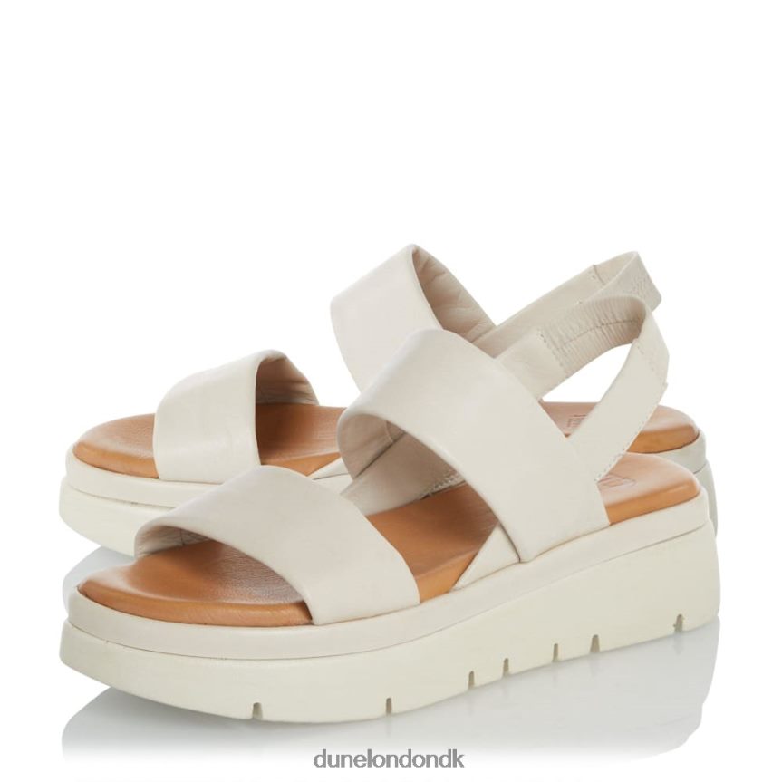 Beliggenhed polstrede flade sandaler Dune London Kvinder ecru NXB060438