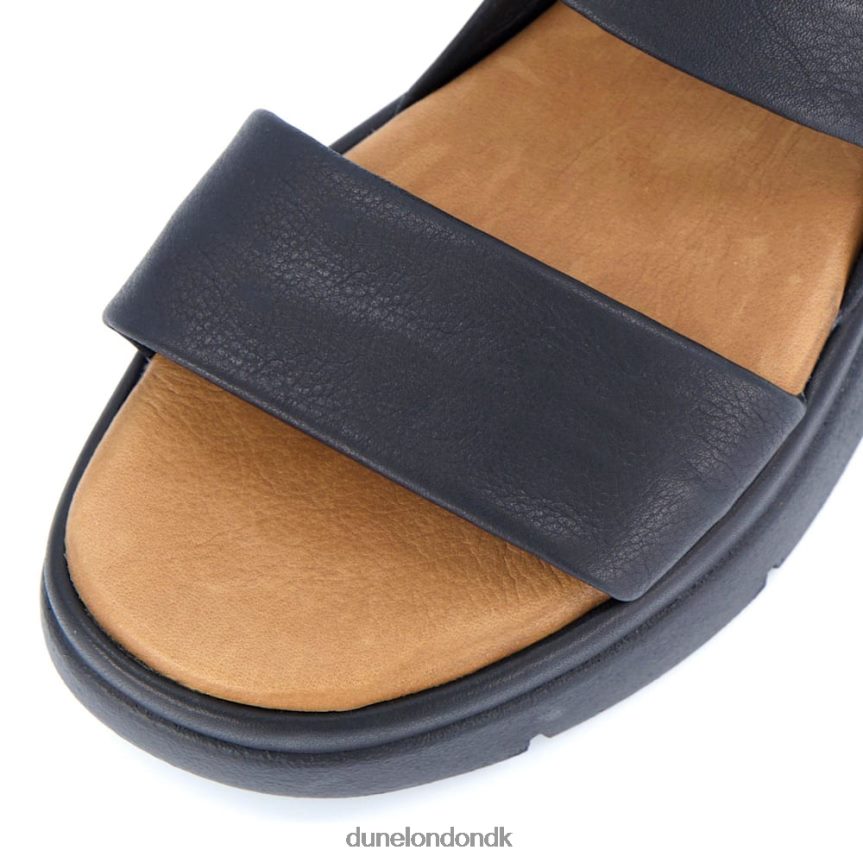 Beliggenhed polstrede flade sandaler Dune London Kvinder sort NXB060389