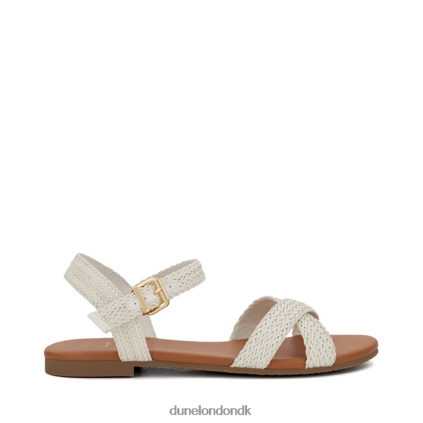 lalisa flade sandaler med vævet rem Dune London Kvinder hvid NXB060405