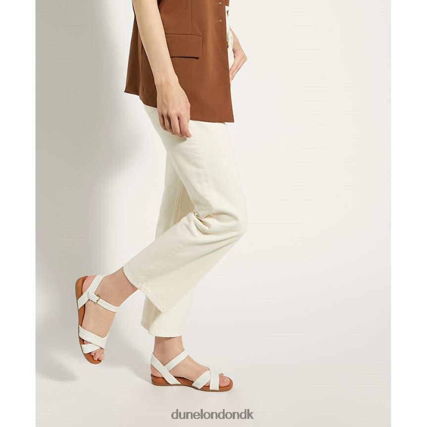 landie lædersandaler Dune London Kvinder hvid NXB060340