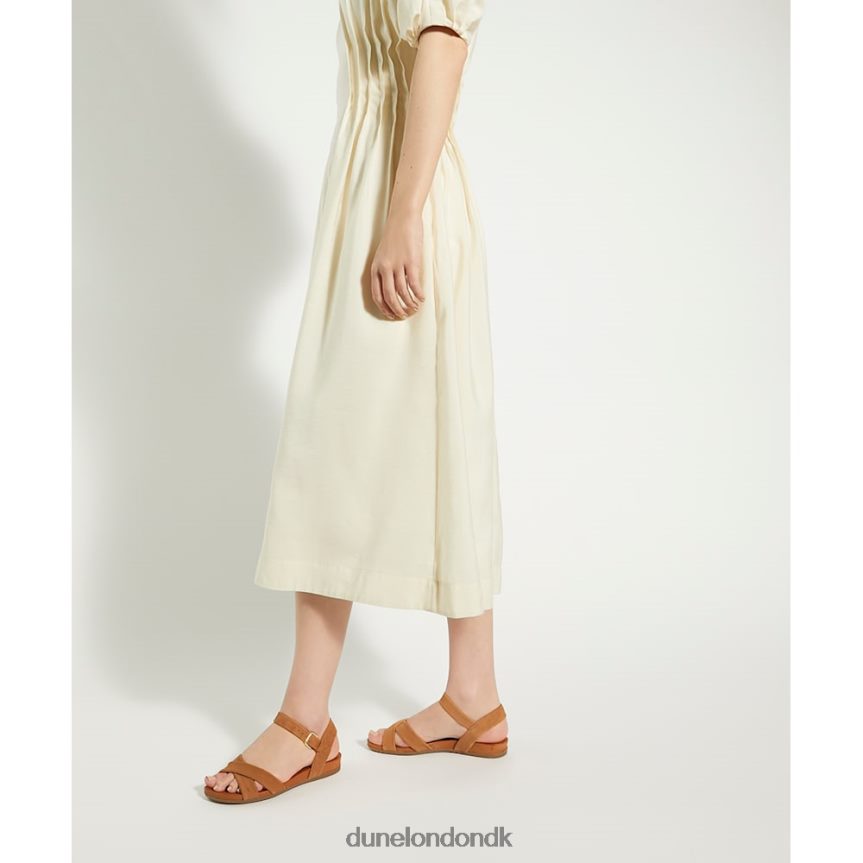 landie lædersandaler med bred pasform Dune London Kvinder kamel NXB060336