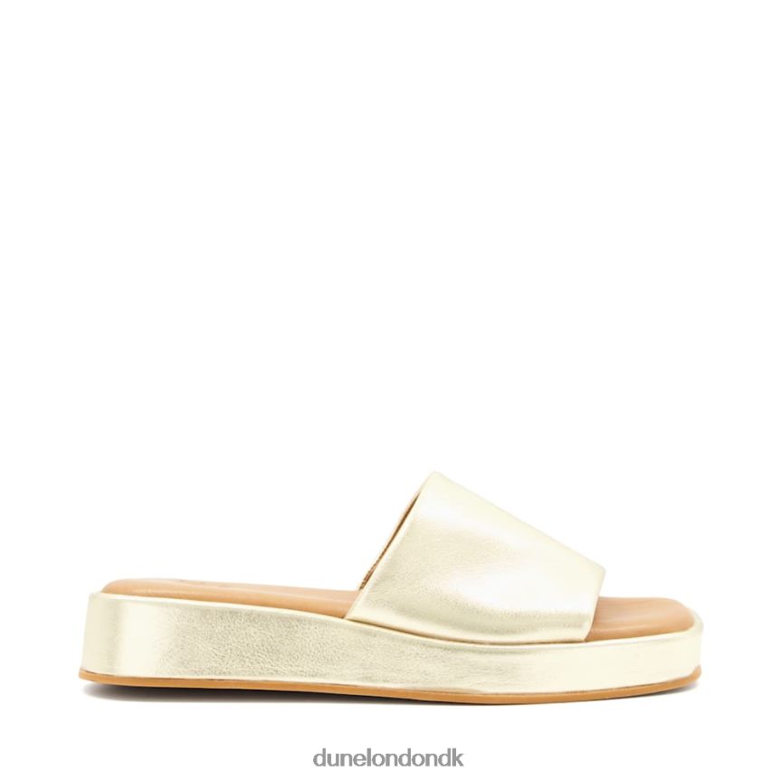 larley flad dias med åben tå Dune London Kvinder guld NXB060627