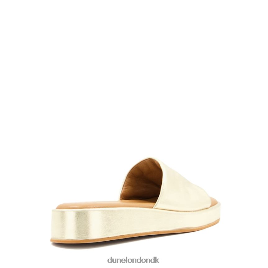 larley flad dias med åben tå Dune London Kvinder guld NXB060627