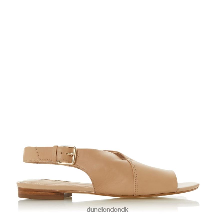 leannia læder peep toe sandaler Dune London Kvinder blond NXB060662