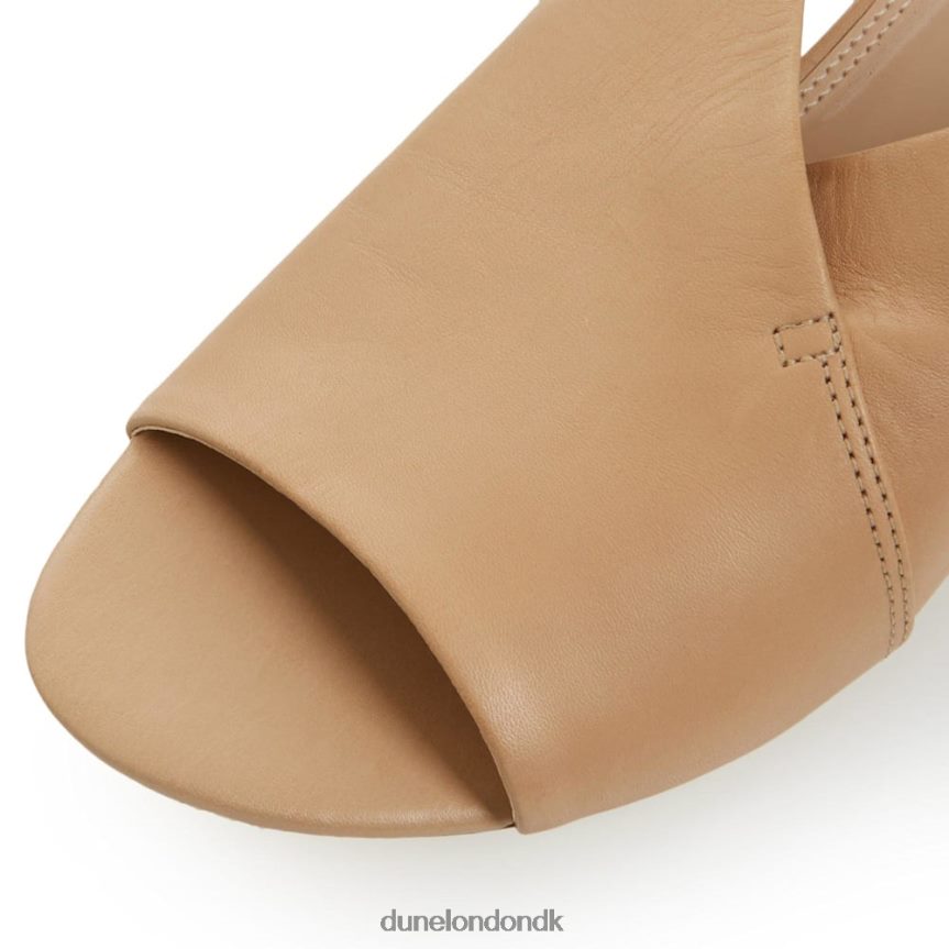 leannia læder peep toe sandaler Dune London Kvinder blond NXB060662