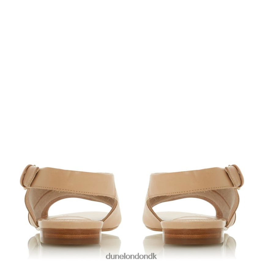 leannia læder peep toe sandaler Dune London Kvinder blond NXB060662