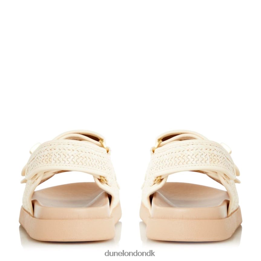 lockstockk flade sandaler med dobbelt rem Dune London Kvinder naturlig NXB060431