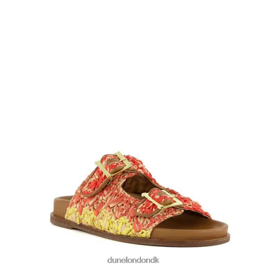 lolitas spændte flade raffia-rutsjebaner Dune London Kvinder multi NXB06057