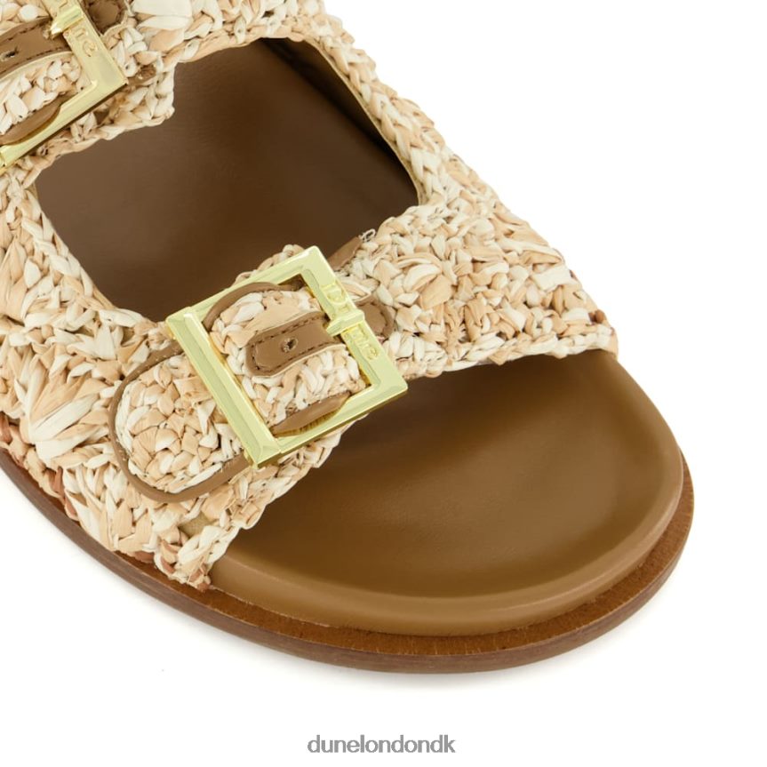 lolitas spændte flade raffia-rutsjebaner Dune London Kvinder naturlig NXB06059