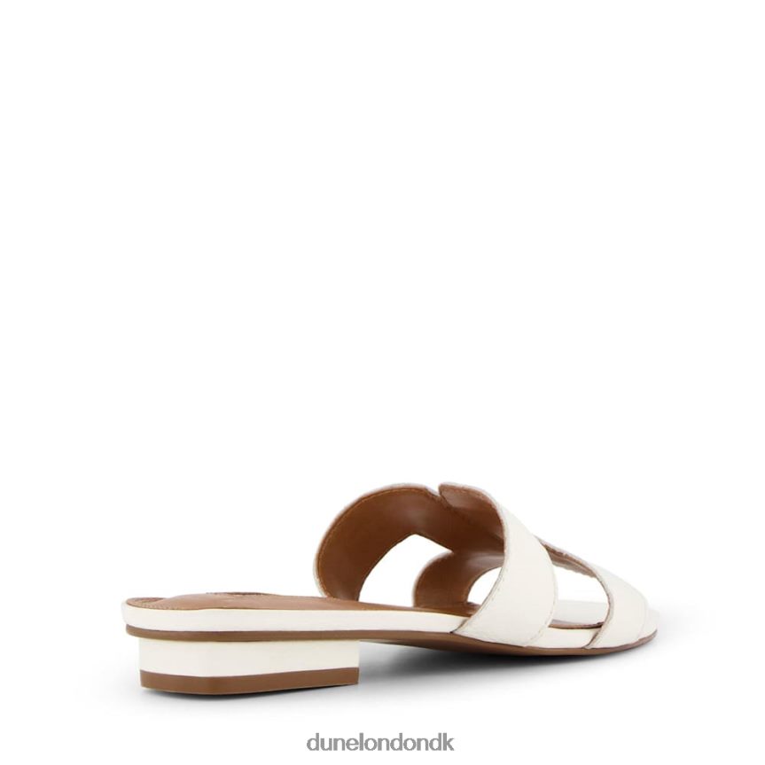 lupp smart slidersandaler med bred pasform Dune London Kvinder hvid NXB060418