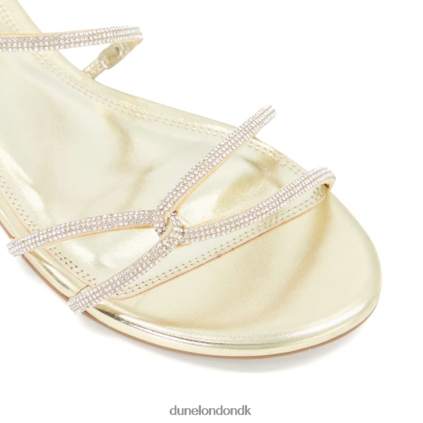 natlig jewel-t-bar sandaler Dune London Kvinder champagne NXB060459