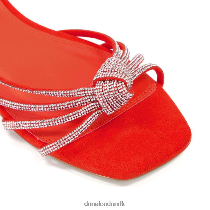 nej flade sandaler med diamantknude Dune London Kvinder orange NXB060462