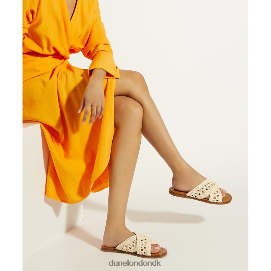 niveau hæklede flade sandaler Dune London Kvinder naturlig NXB06085