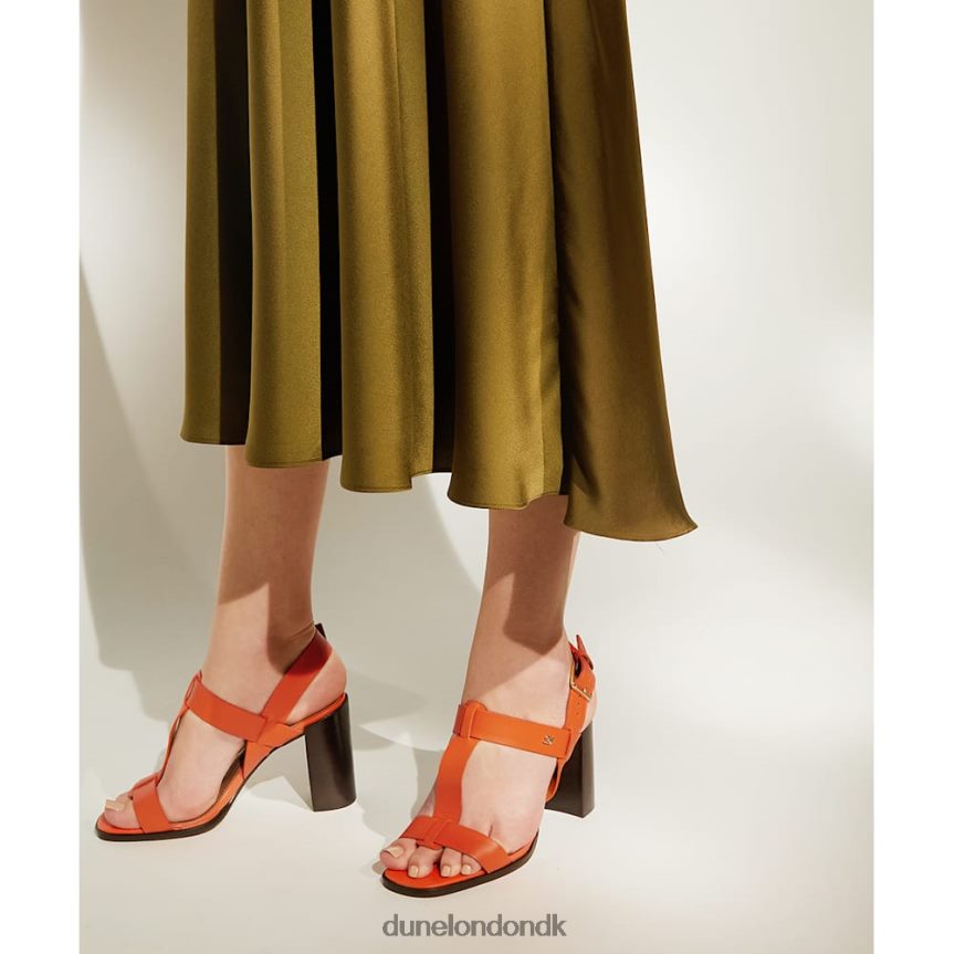 jacie slingback sandaler med blokhæl Dune London Kvinder orange NXB0604