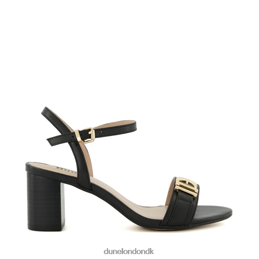 jessie bred pasform mærkesandaler med hæl med spænde Dune London Kvinder sort NXB060196