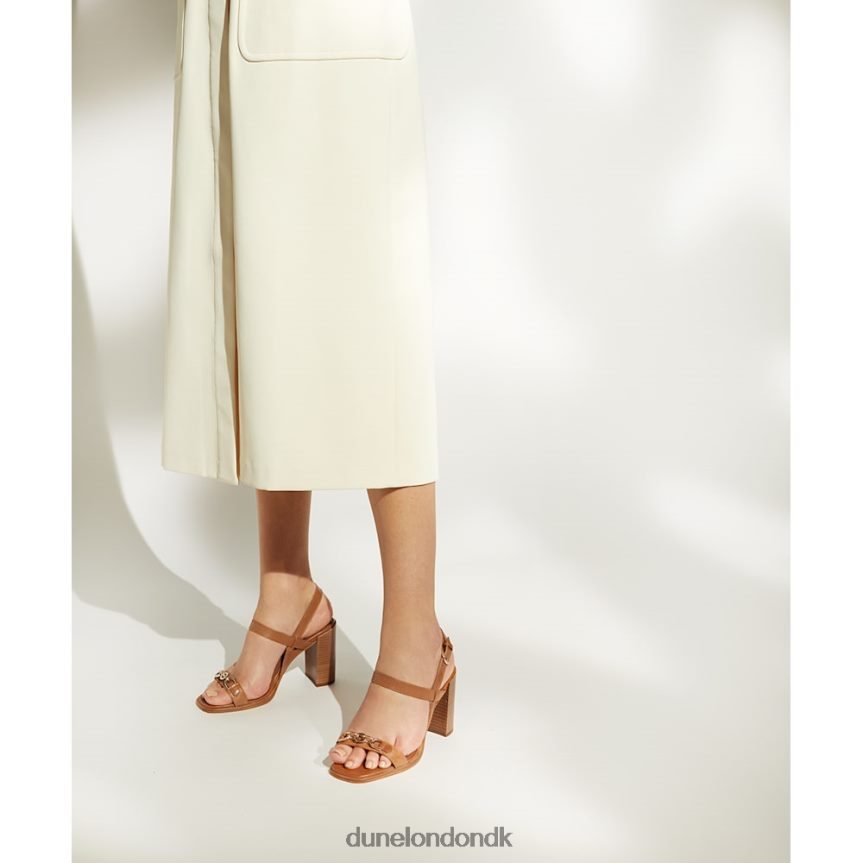 junior- sandal med blokhæl Dune London Kvinder tan NXB060561