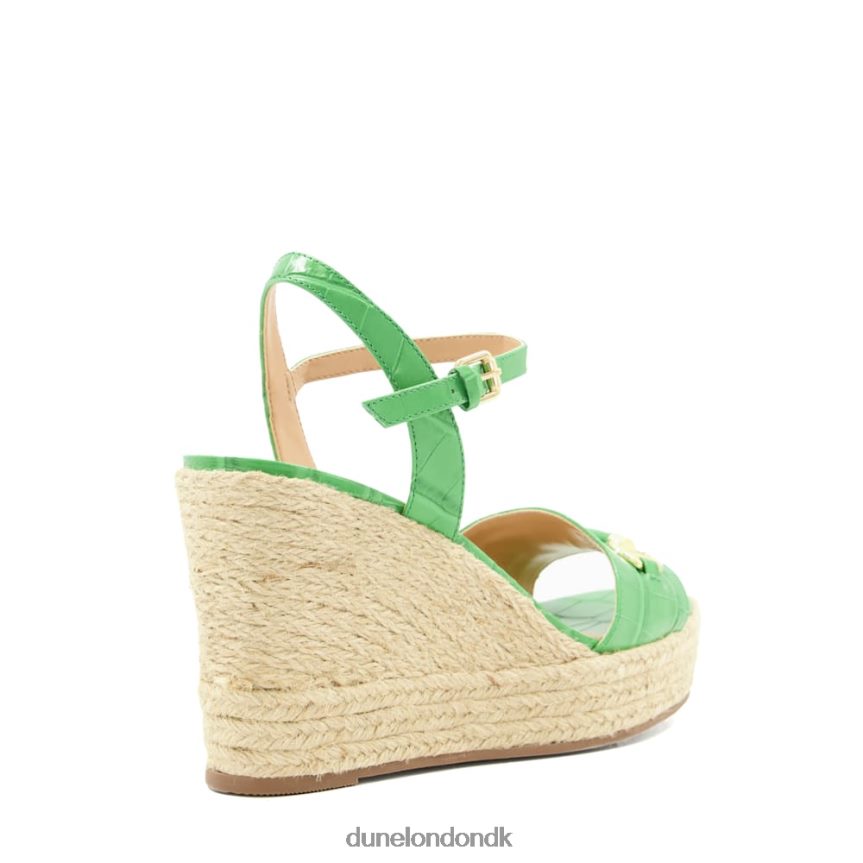 kai espadrillekiler i læder med snaffle-trim Dune London Kvinder grøn NXB060114