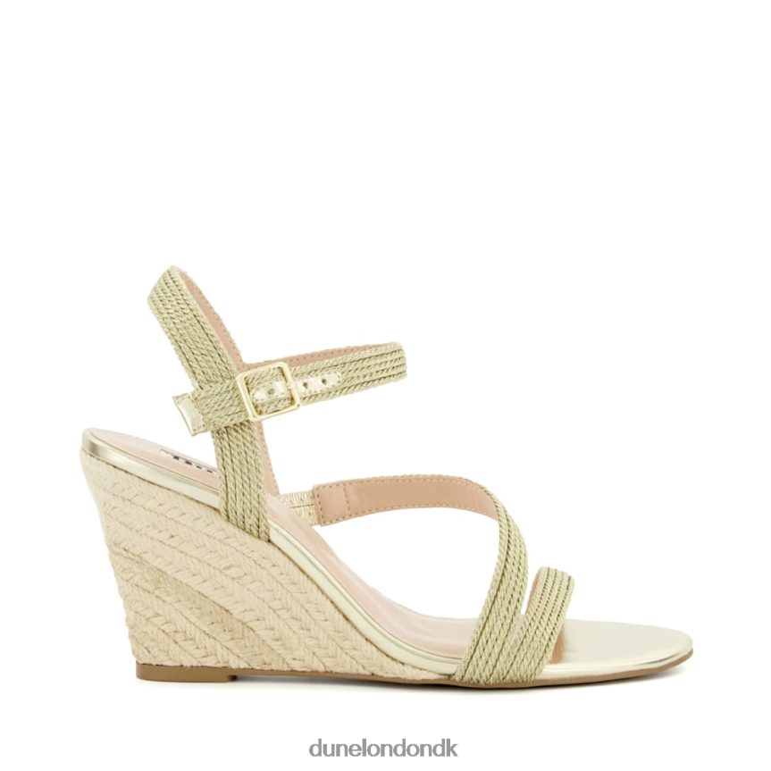 kaia vævede sandaler med stropper Dune London Kvinder guld NXB060464