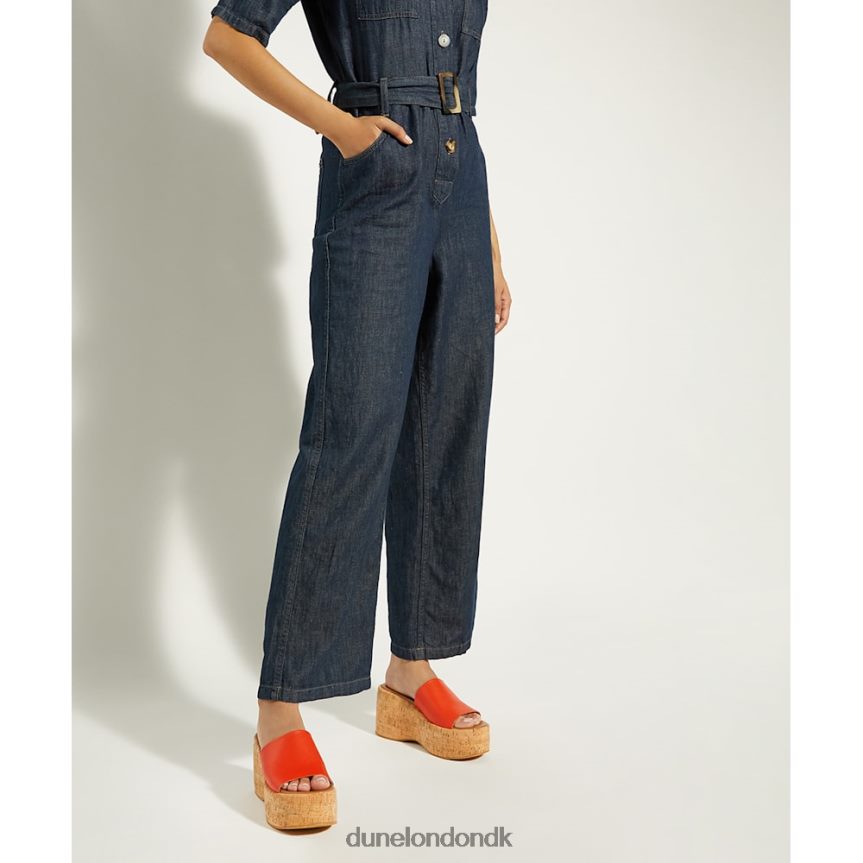 kion kork-flade lædersandaler Dune London Kvinder orange NXB06037