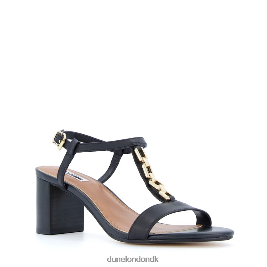 lige sandaler med kædedetaljer Dune London Kvinder sort NXB060436