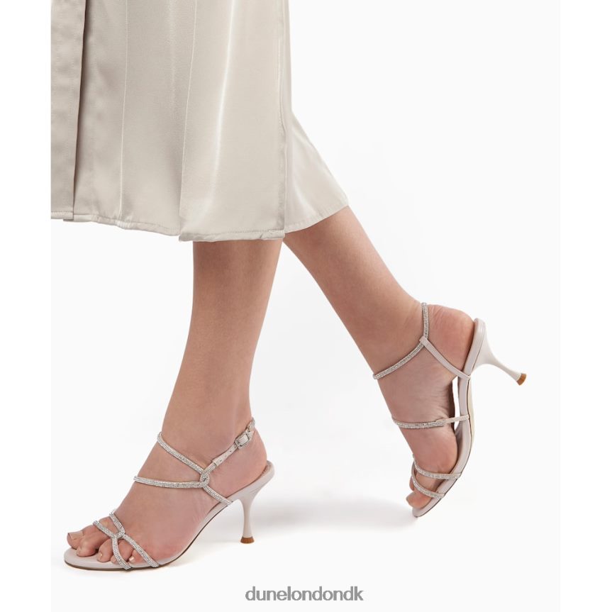 majestæter sandaler med diamantremme og hæle Dune London Kvinder ecru NXB060639