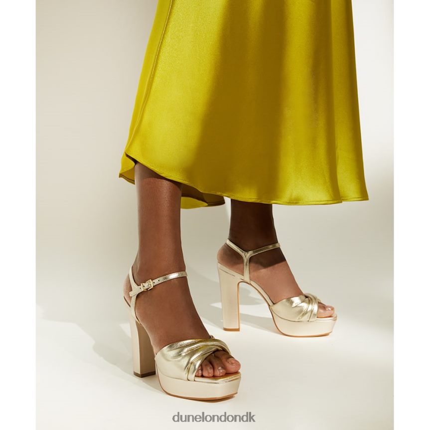 malini fold-strop platformssandaler Dune London Kvinder champagne NXB060631
