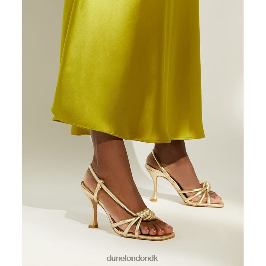 mavelle slingback sandaler med knudedetaljer Dune London Kvinder champagne NXB060588