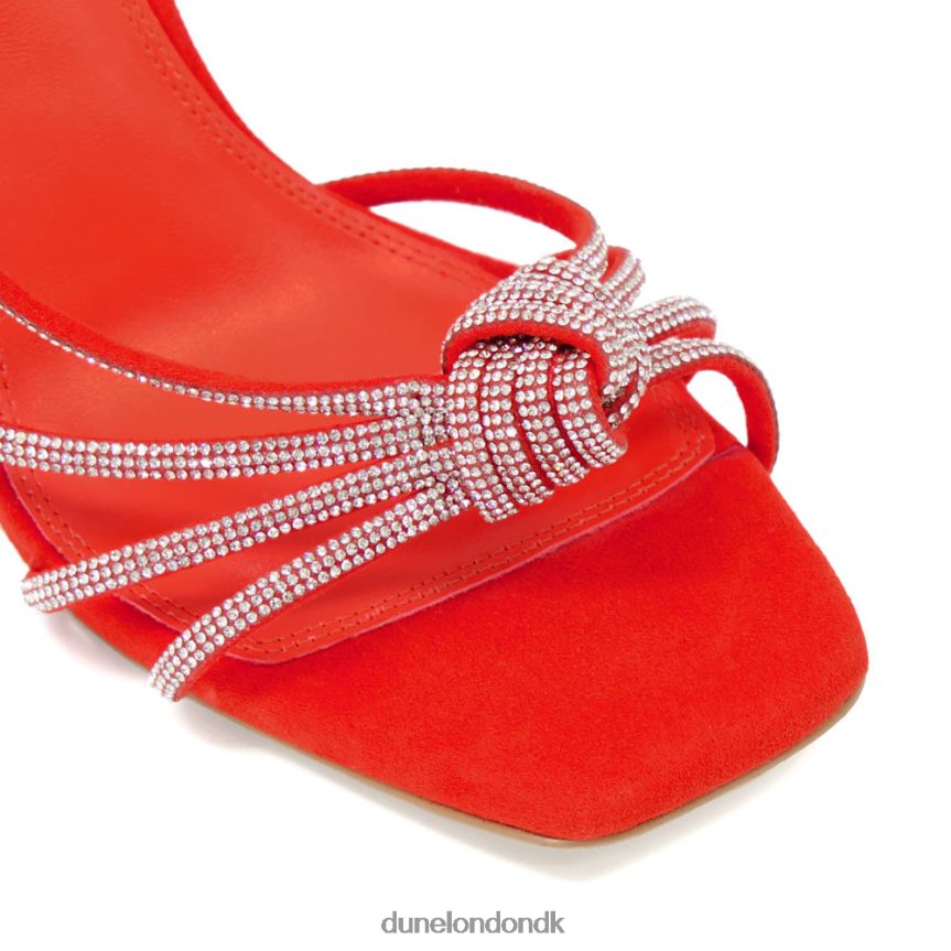 meta sandaler med diamantrem Dune London Kvinder orange NXB060133