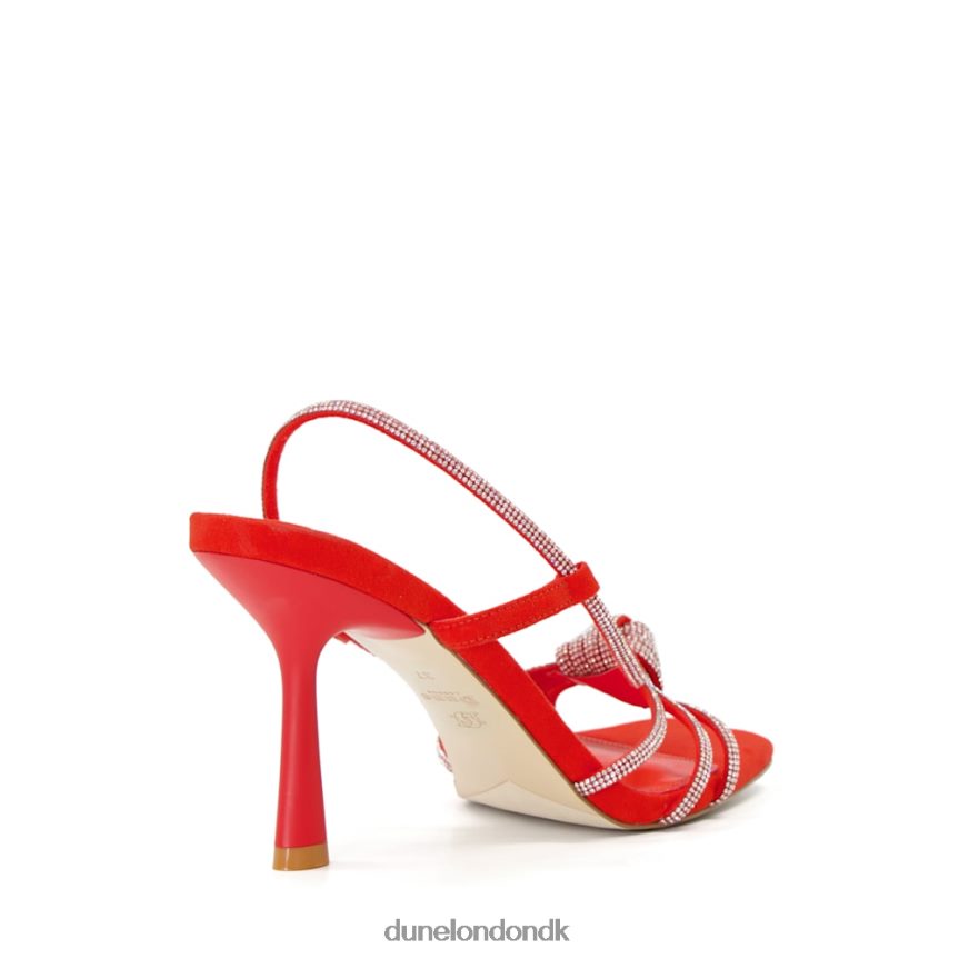 meta sandaler med diamantrem Dune London Kvinder orange NXB060133