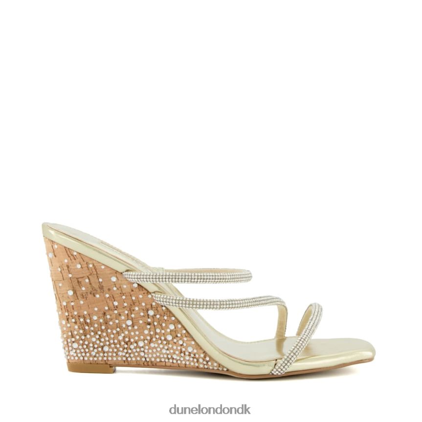 miri sandaler i diamantkork Dune London Kvinder guld NXB06049