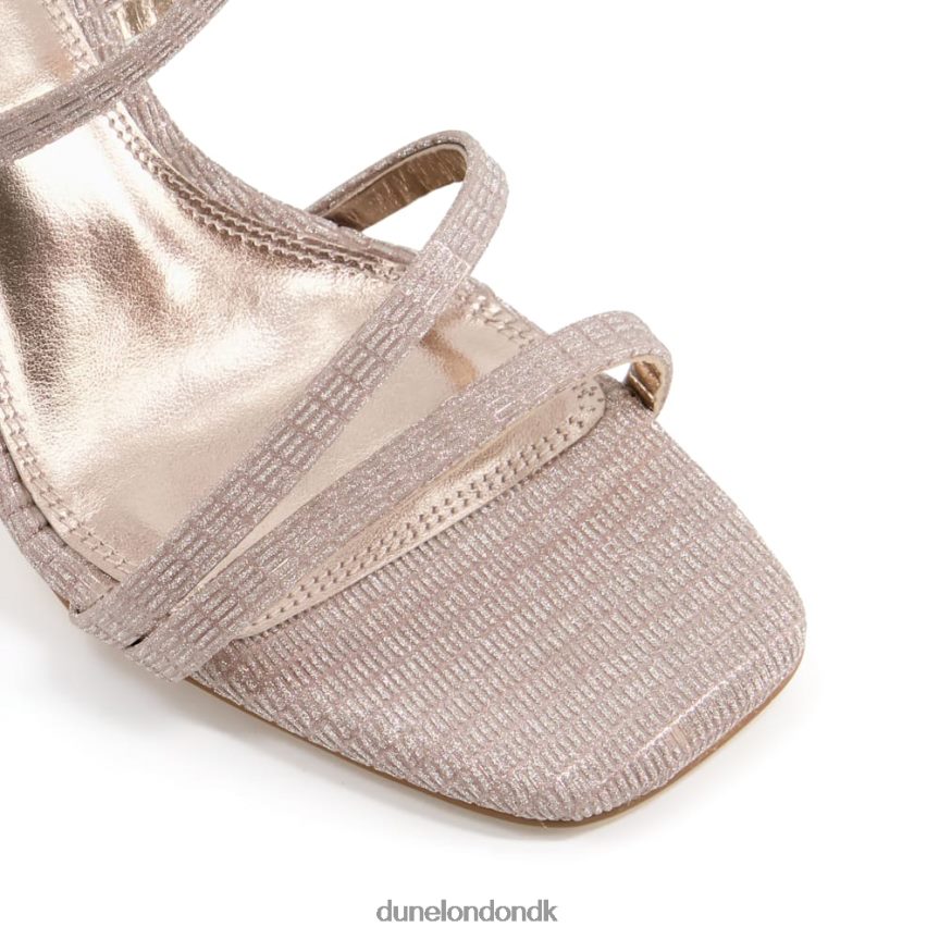 musikalsk sandaler med bred pasform med firkantede hæle Dune London Kvinder rosa guld NXB060338