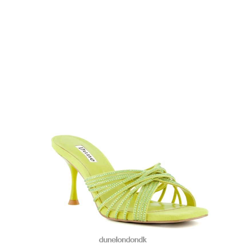 telt diamante muldyr med krydsrem Dune London Kvinder Citron NXB06065