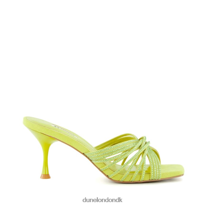 telt diamante muldyr med krydsrem Dune London Kvinder Citron NXB06065