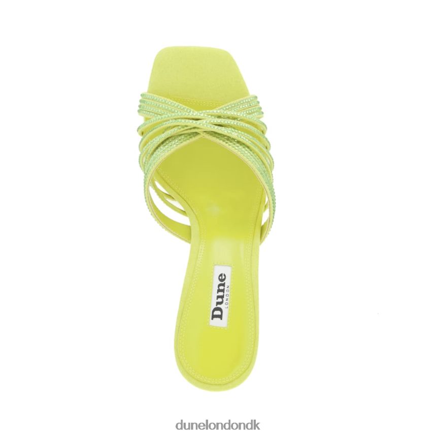 telt diamante muldyr med krydsrem Dune London Kvinder Citron NXB06065