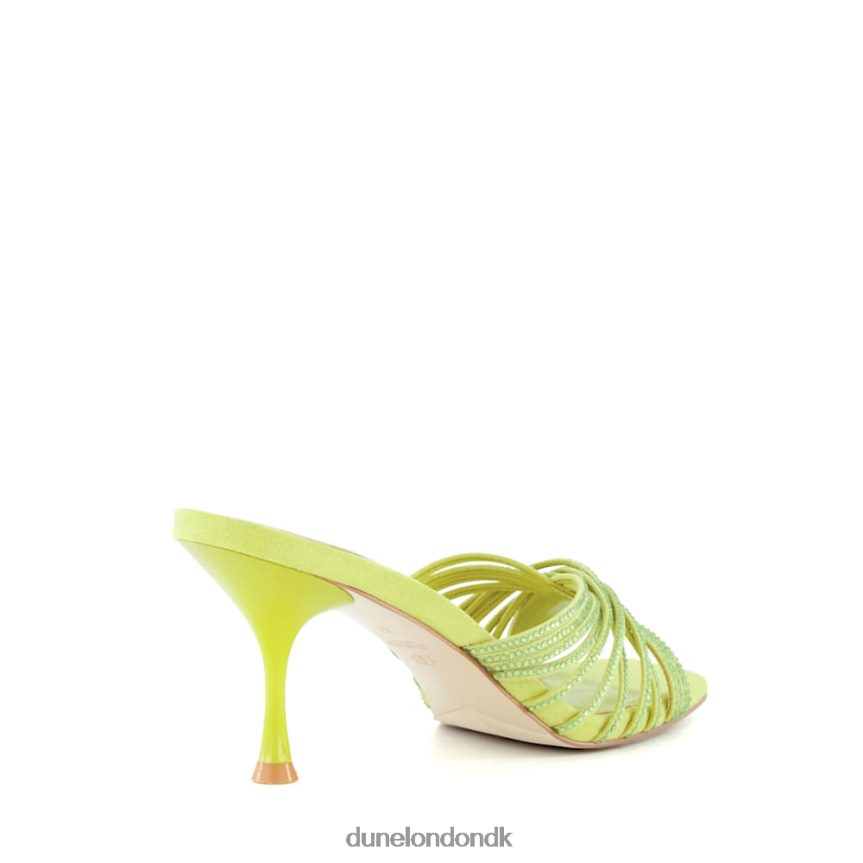 telt diamante muldyr med krydsrem Dune London Kvinder Citron NXB06065