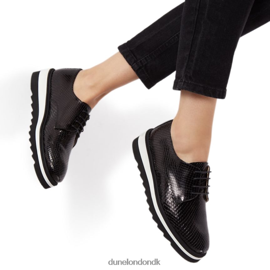 farylaa platformssko med snøre Dune London Kvinder sort NXB060667