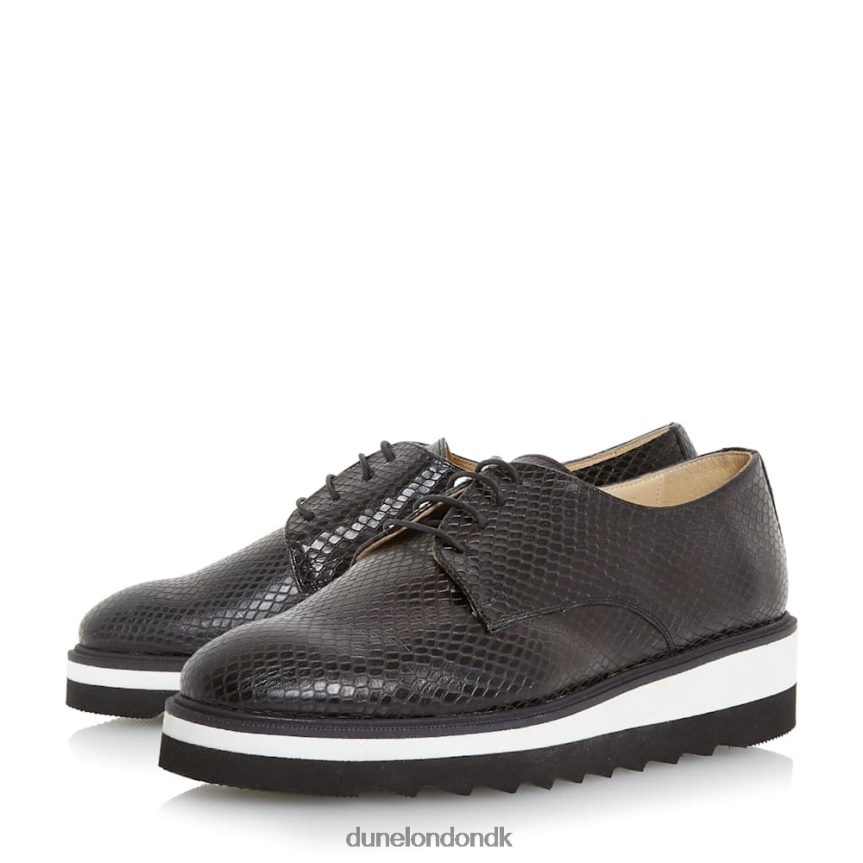 farylaa platformssko med snøre Dune London Kvinder sort NXB060667