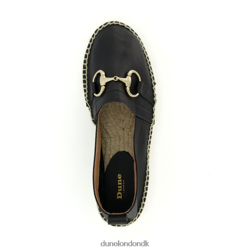 guavaer flade espadriller med snaffeltrim Dune London Kvinder sort NXB060443