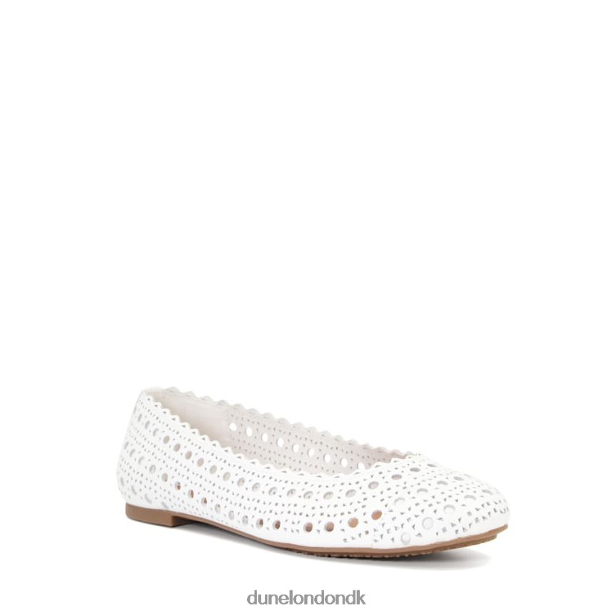 harver balletflader med laserskåret detaljer Dune London Kvinder hvid NXB060672