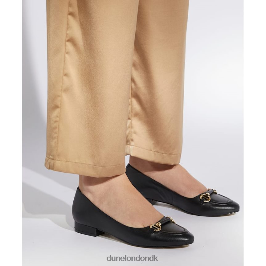 hippie balletpumper i læder Dune London Kvinder sort NXB060541