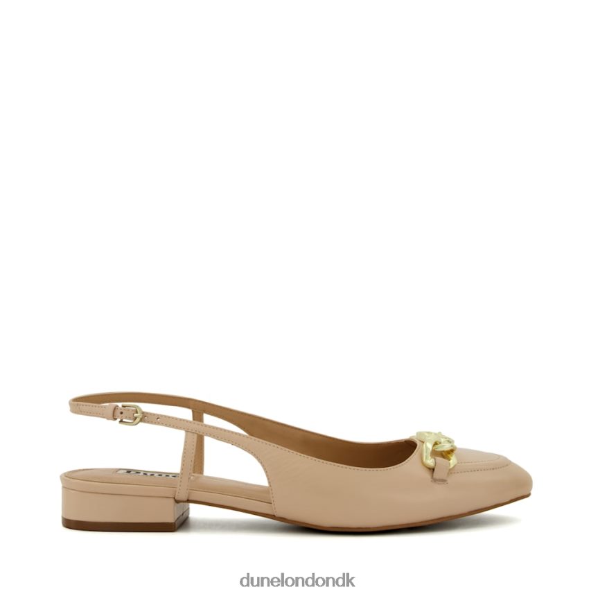 hippity snaffle-trim flade slingback pumper Dune London Kvinder rødme NXB06061