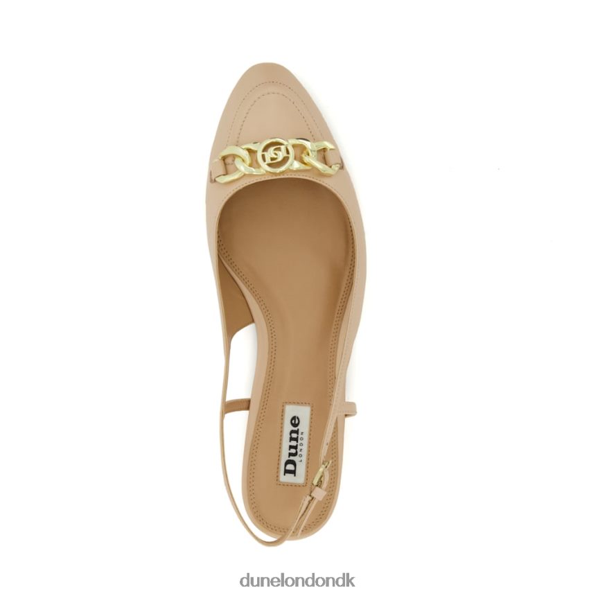 hippity snaffle-trim flade slingback pumper Dune London Kvinder rødme NXB06061