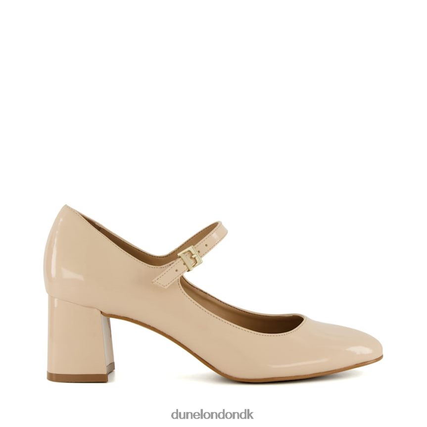 alenna patent blok-hæl mary jane courts Dune London Kvinder nøgen NXB06091