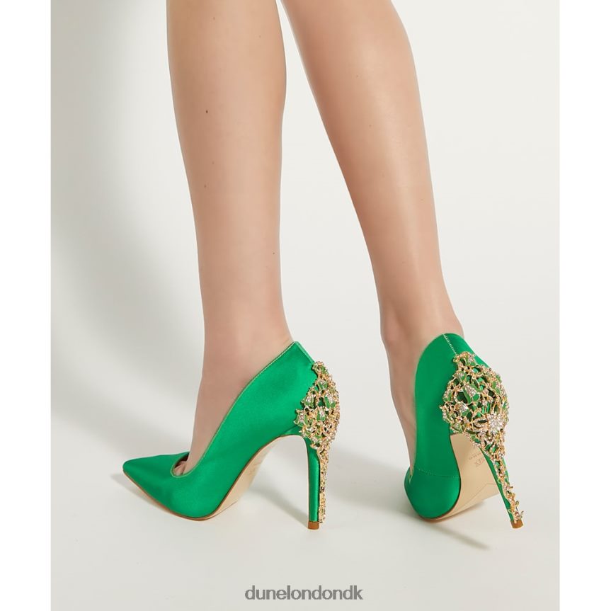 audley emalje-stilet satinbaner Dune London Kvinder grøn NXB060445