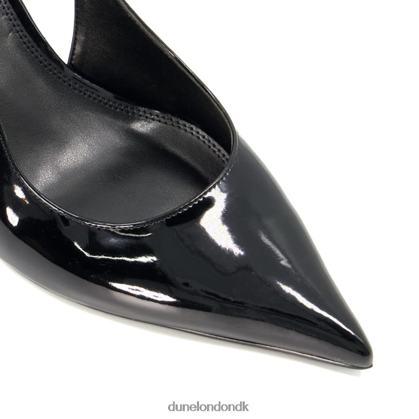 cabanna banesko med bred pasform med sling-back hæle Dune London Kvinder sort NXB060496