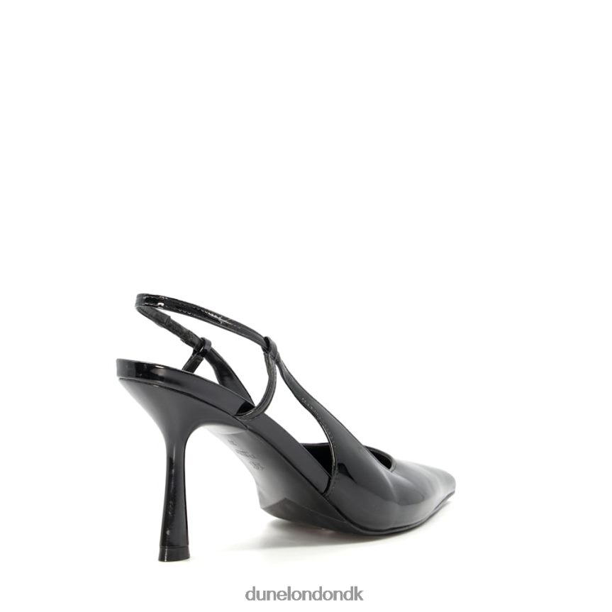 cabanna banesko med bred pasform med sling-back hæle Dune London Kvinder sort NXB060496