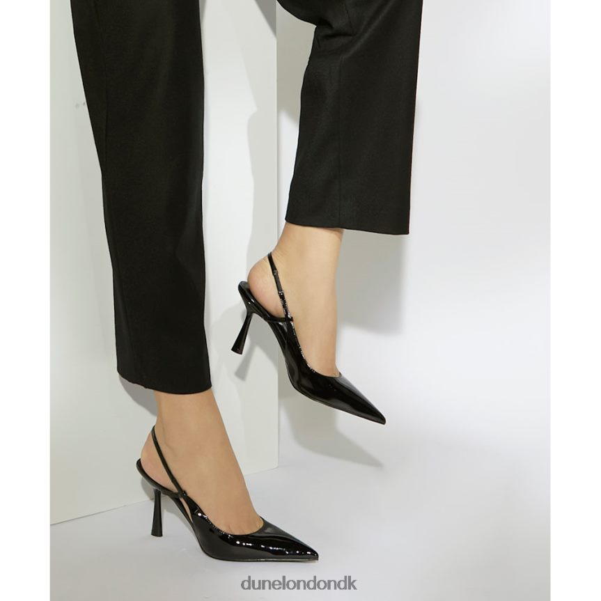 cabanna banesko med sling-back hæl Dune London Kvinder sort NXB060528