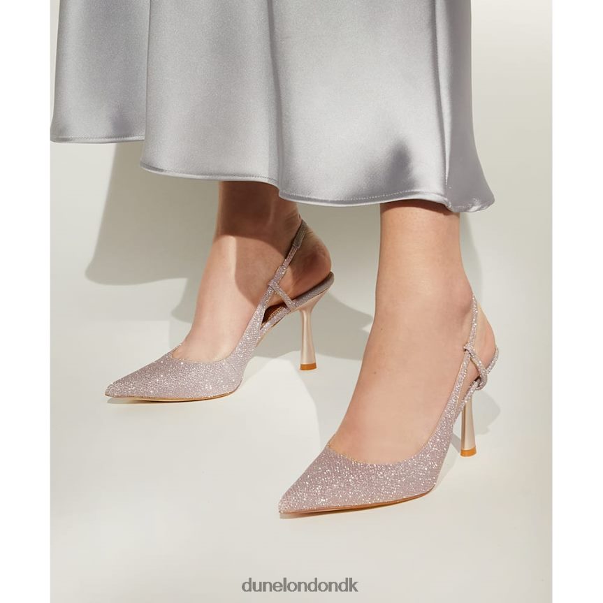 cabanna metalliske slingback banesko Dune London Kvinder rosa guld NXB060576