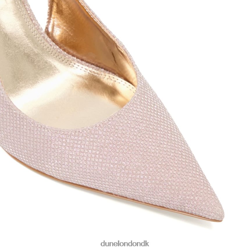 cabanna metalliske slingback banesko Dune London Kvinder rosa guld NXB060576