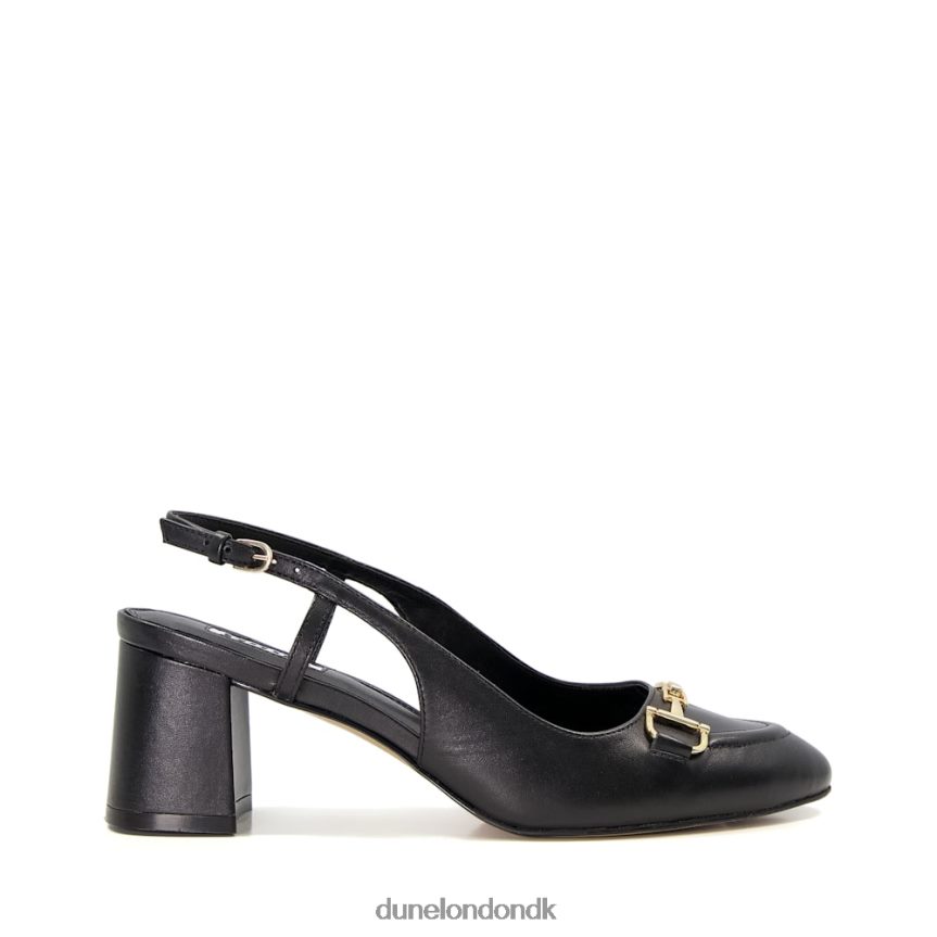 cassidy snaffle-trim læder slingback sko Dune London Kvinder sort NXB060558